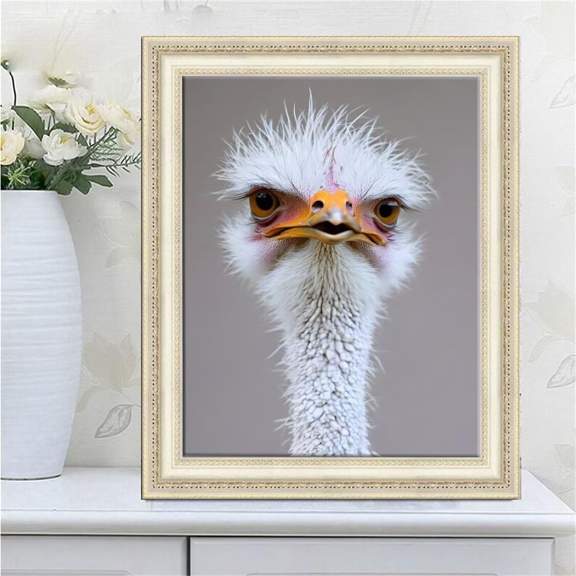 DIY Malarstwo diamentowe 5D, diamentowe zestawy strusi dla dorosłych, sztuka ze strasu, płótno, haft, artykuły rzemieślnicze, dla dzieci i dorosłych, idealna dekoracja ścienna do domu, prezenty, 100 x