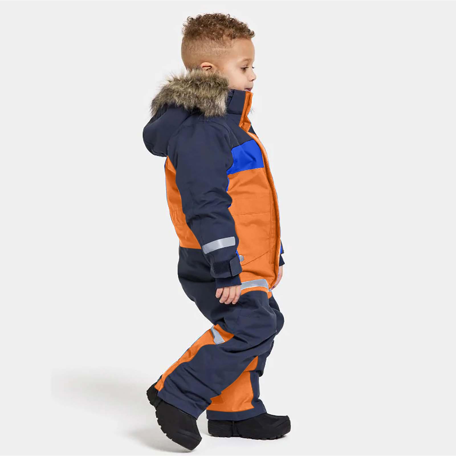 Skioverall Kinder Jungen Schneeanzug Klassisch Einteilige Thermo Skianzug