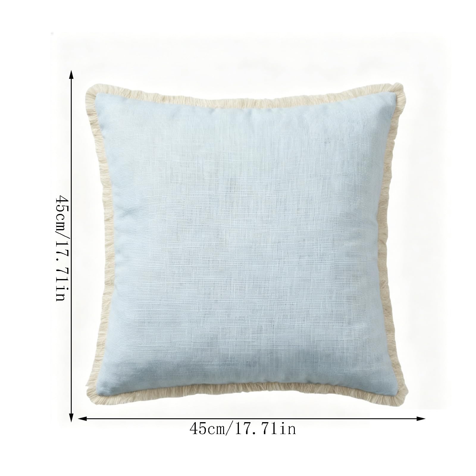 Poszewki na poduszki dekoracyjne 45 x 45 cm, przytulne poszewki na poduszki boho z frędzlami, miękkie akcentujące poszewki na poduszkę do domu, na sofę, salon, sypialnia, dekoracja, zestaw 2 sztuk