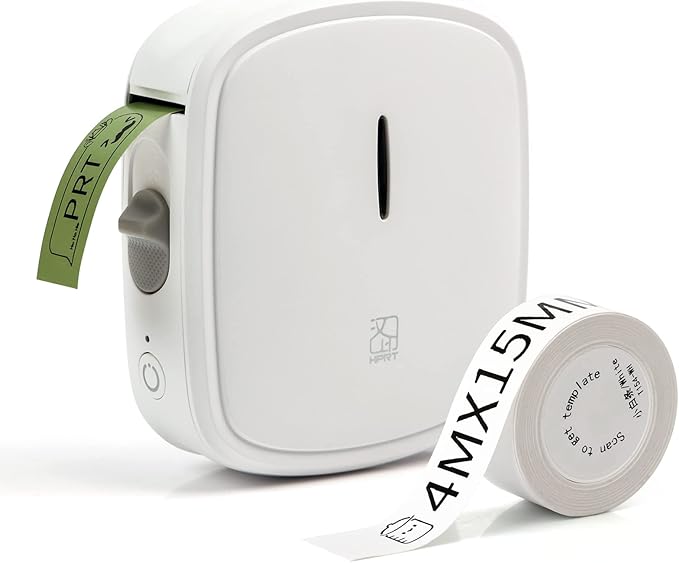 Qutie Label Maker Machine,Customizable Portable Bluetooth Sticker Printer with Tape,Handheld