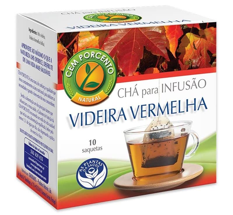 Cem Porcento - Videira Vermelha Folha/Rote Weinstock (Vitis vinifera) - 10 Teebeutel x 8 = 80 Teebeutel