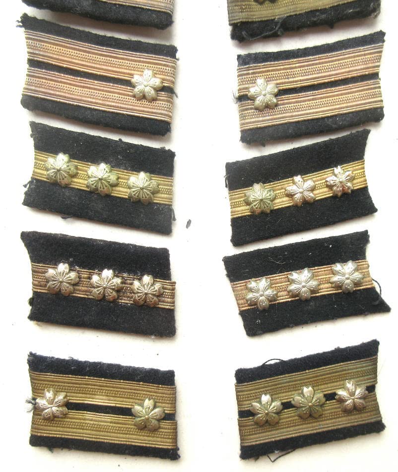 【実物】日本海軍　大佐　階級章　襟章 Amazon.co.jp: 旧日本軍 海軍 大佐～大尉 襟章セット 階級章 : おもちゃ