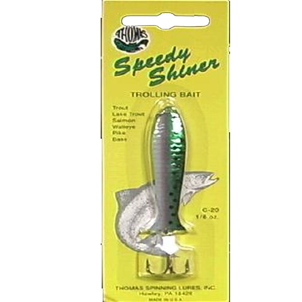 Thomas C20-RT Speedy Shiner, 1/6-Ounce, Rainbow Trout