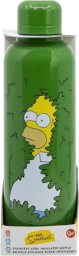 Stor Simpsons - Frasco de vacío reutilizable de acero inoxidable con doble aislamiento de 18 onzas