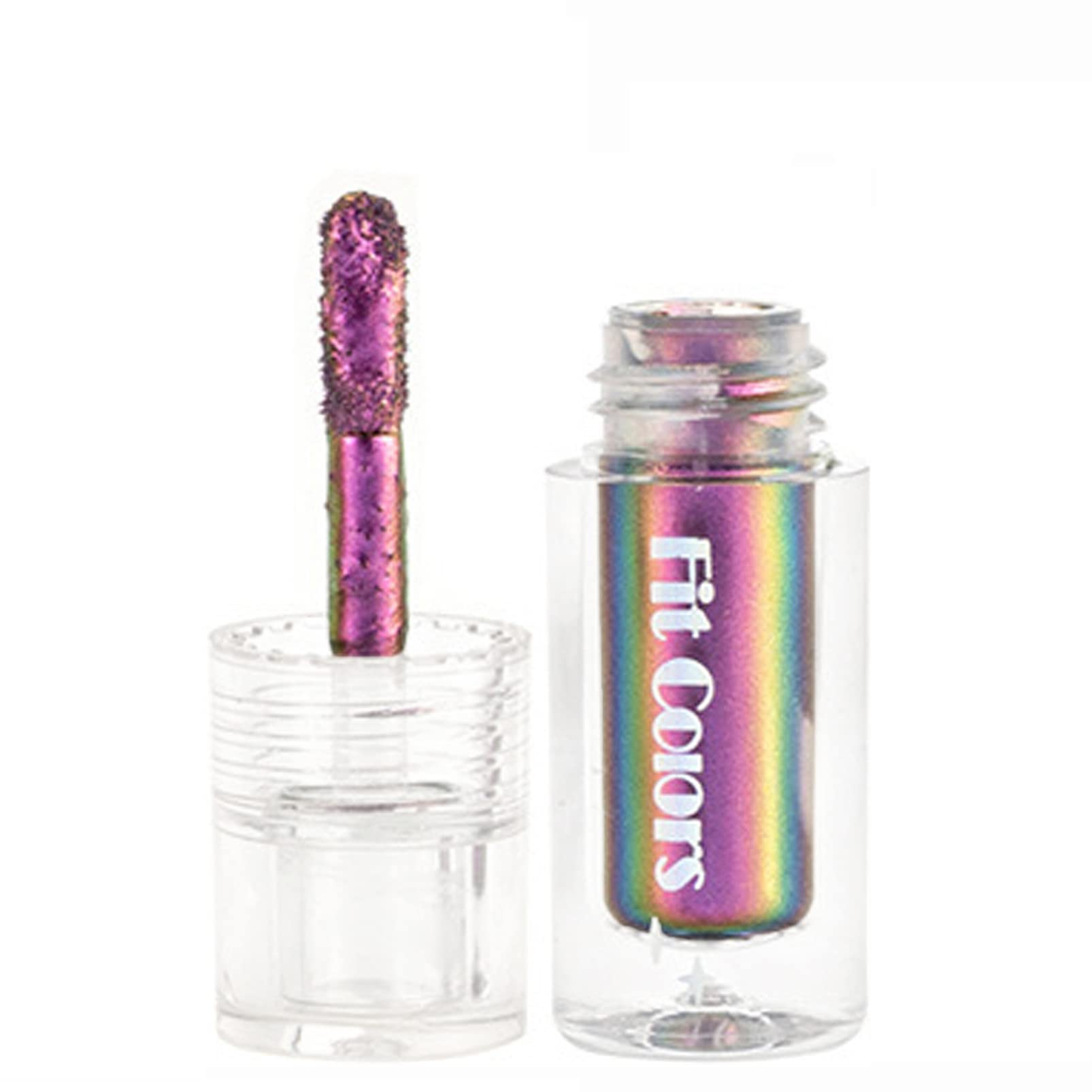 Multichrome Chameleon Liquid Eyeshadow, Metallic Changing Glitter Eyeshadows Holographic High Pigment Liquid Eye Shadow Pen Long Lasting Waterproof Quick-Drying Eye Shadows Liquid Lip Makeup Set