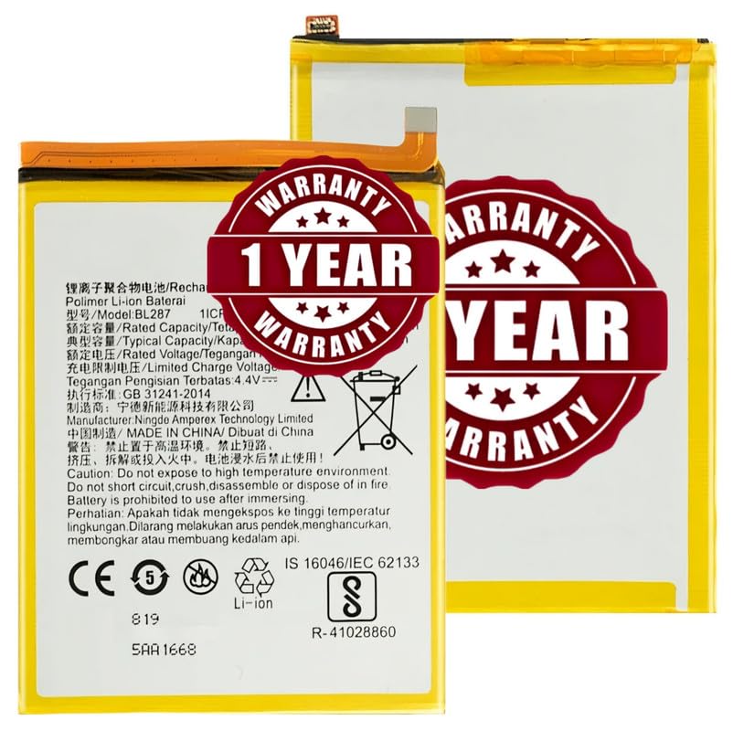 Image of Original BL287 Battery Compatible for Lenovo K9 Note | K5 Note (2018) - (3760mAh) - 1 Year Warranty BC45