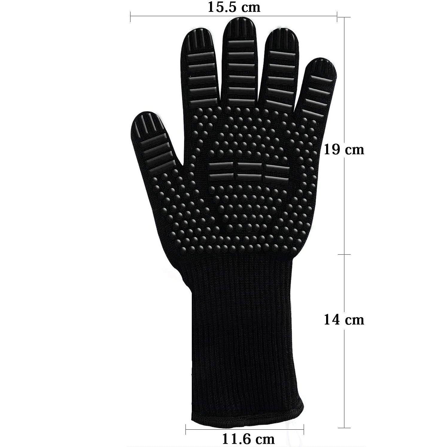 Une Paire De Gants Anti-Chaleur en Silicone pour Four À Micro-Ondes Protection Antidérapante Et Haute Température Les Mains