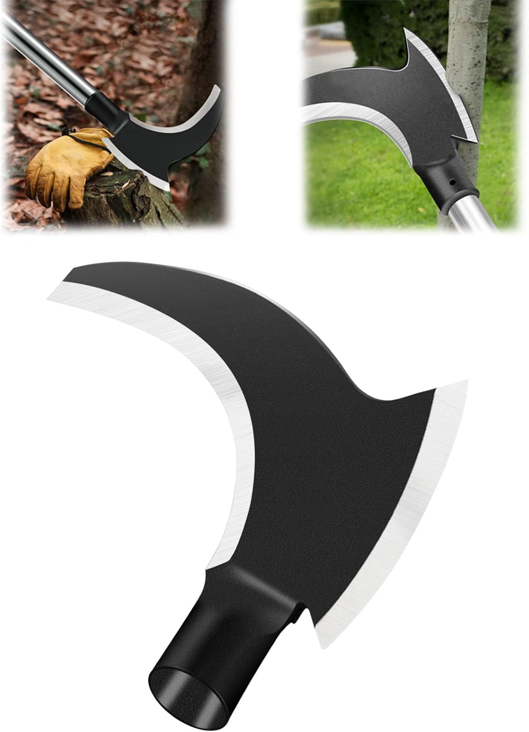 Amazon.com : Elegital 1 Pcs High Manganese Steel Double Scythe,Steel ...