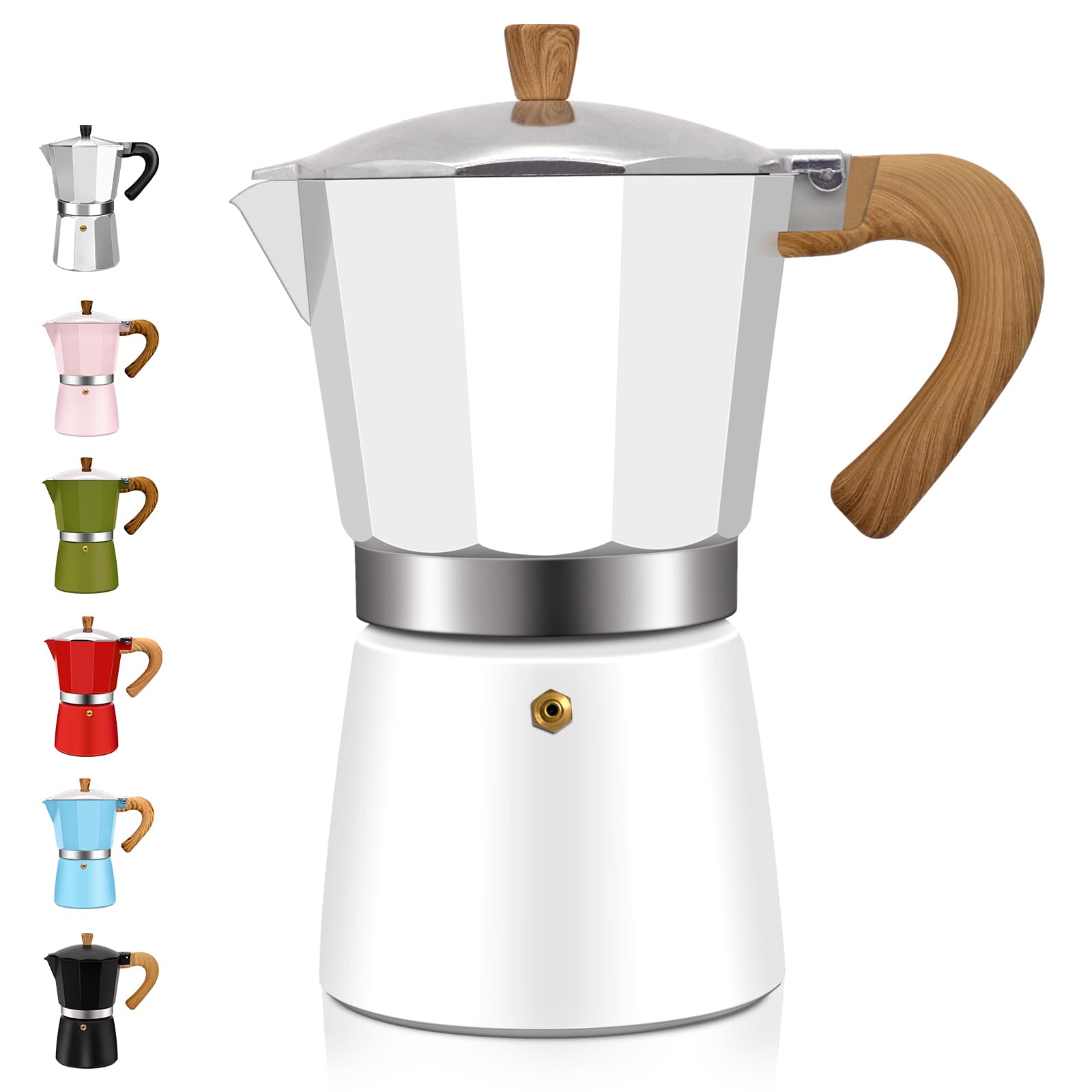 DITOSH 3 Cup Aluminum Espresso Stovetop Moka Pot Express Coffee Maker Percolator Italian Classic Mocha Coffee Machine for Italian and Cuban Cafe Brewing for Home & Camping 150ml 5oz — image 1