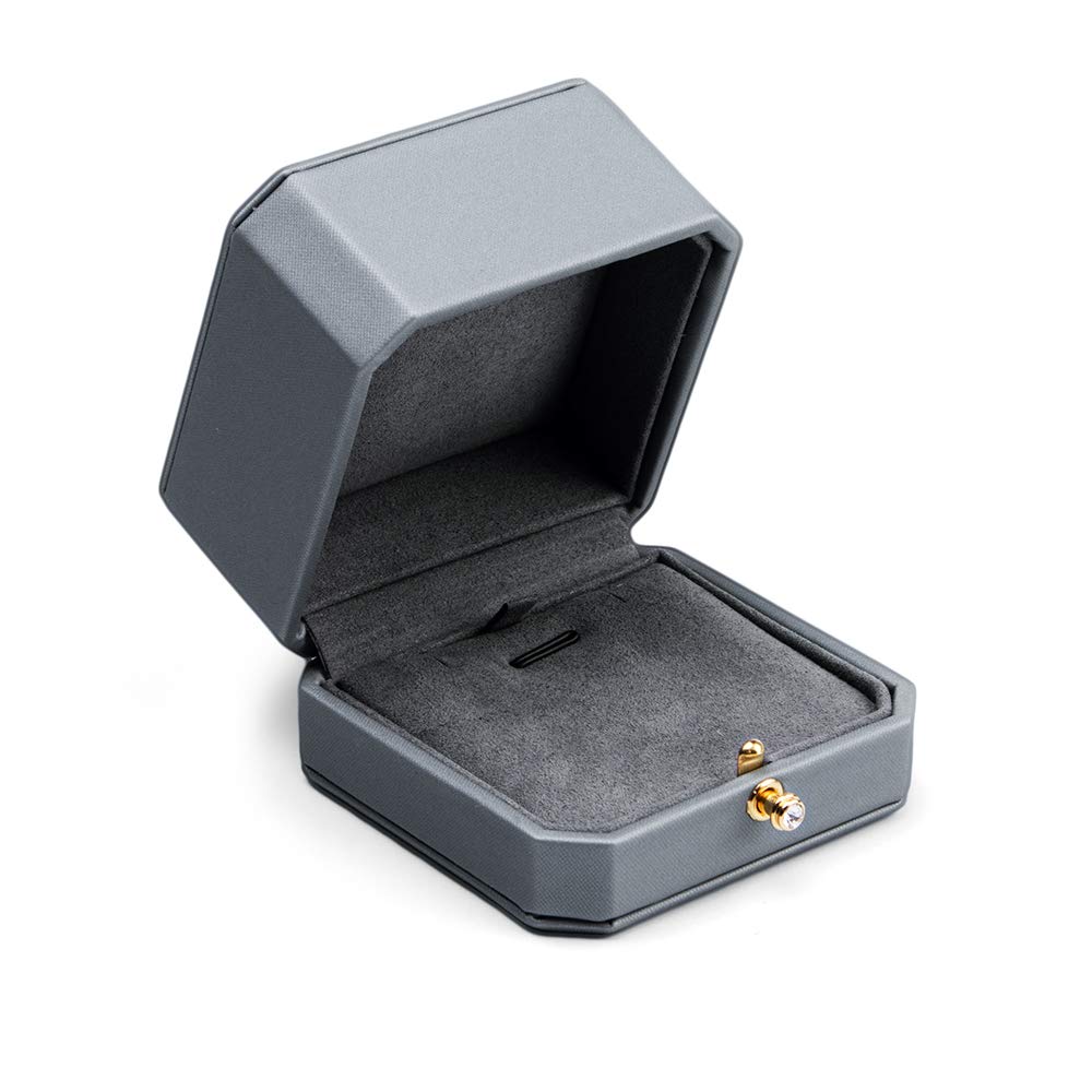 OirlvOirlv PU Leather Necklace Box Necklace Organiser Box Luxury Necklace Storage Case for Engagement Wedding Proposal Birthday Anniversary Mother's Day