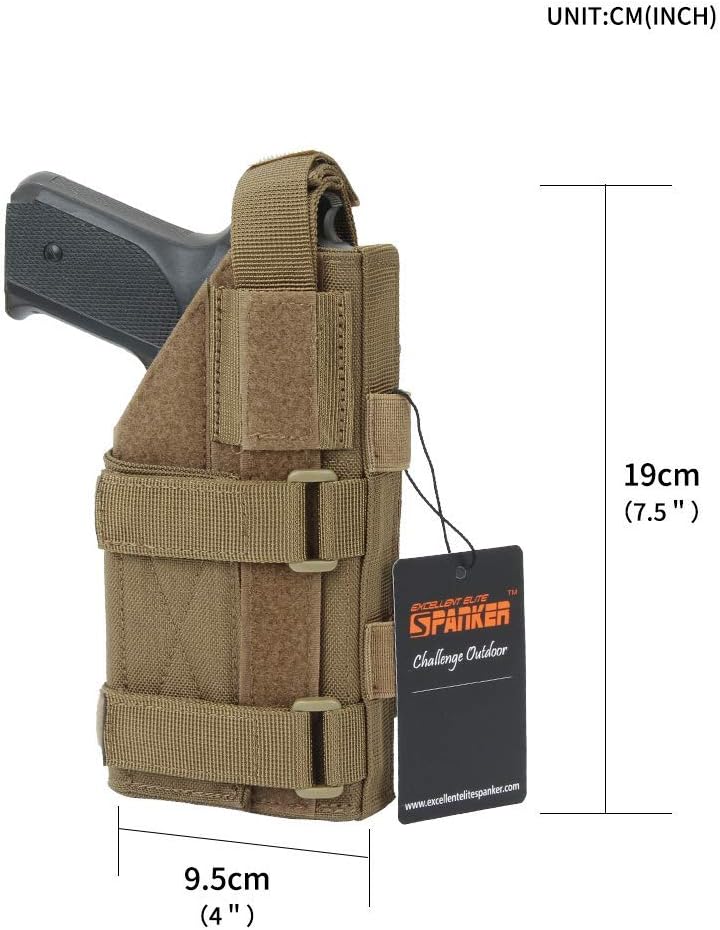 EXCELLENT ELITE SPANKER Pistol Universal Adjustable Tactical Open Top Double Pistol Mag Pouch
