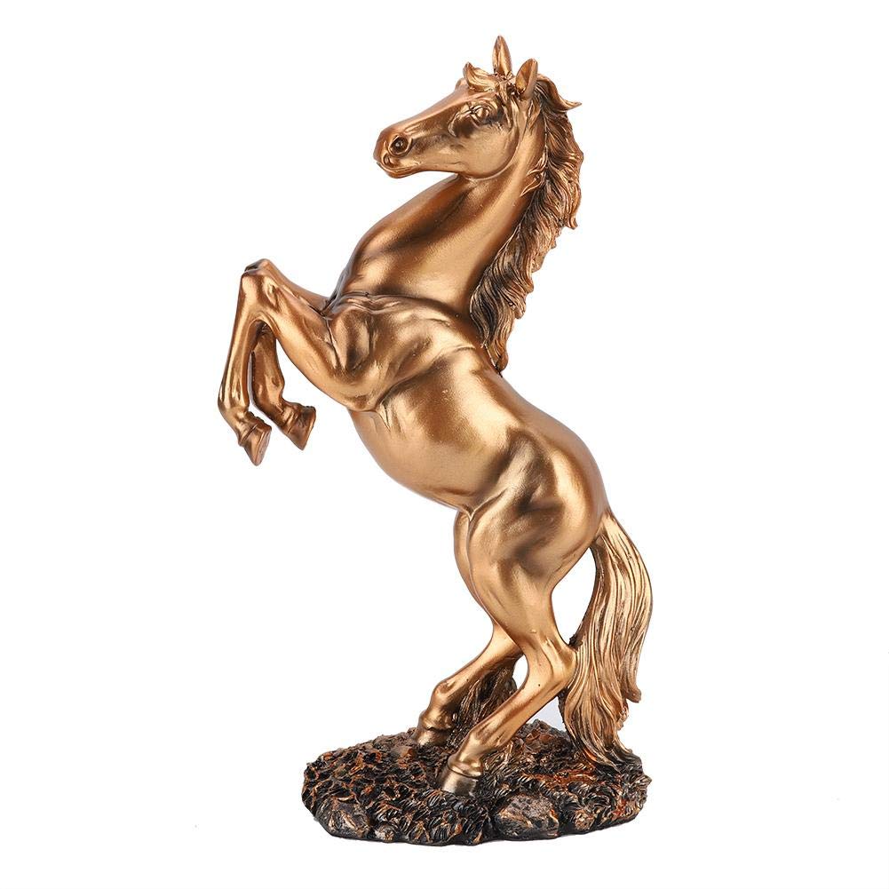AUNMAS European Horse Statue, Resin Material Sturdy Non-Toxic Horse Ornament Photograph Props for Home Office Coffee Shops Restaurants