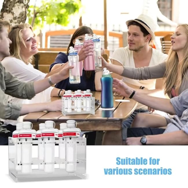 flavors cartridges Holder,Back to school supplies Acrylic Flavor Sip Safe Case Organizer with 6 Holes,for cirkul accessories