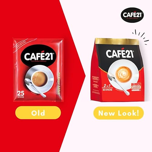Miniatura 3 de Paquete de 6 Cafe21 - Café instantáneo 2 en 1 sin azúcar añadido (6 x 25 sobres) Entrega exprés gratuita