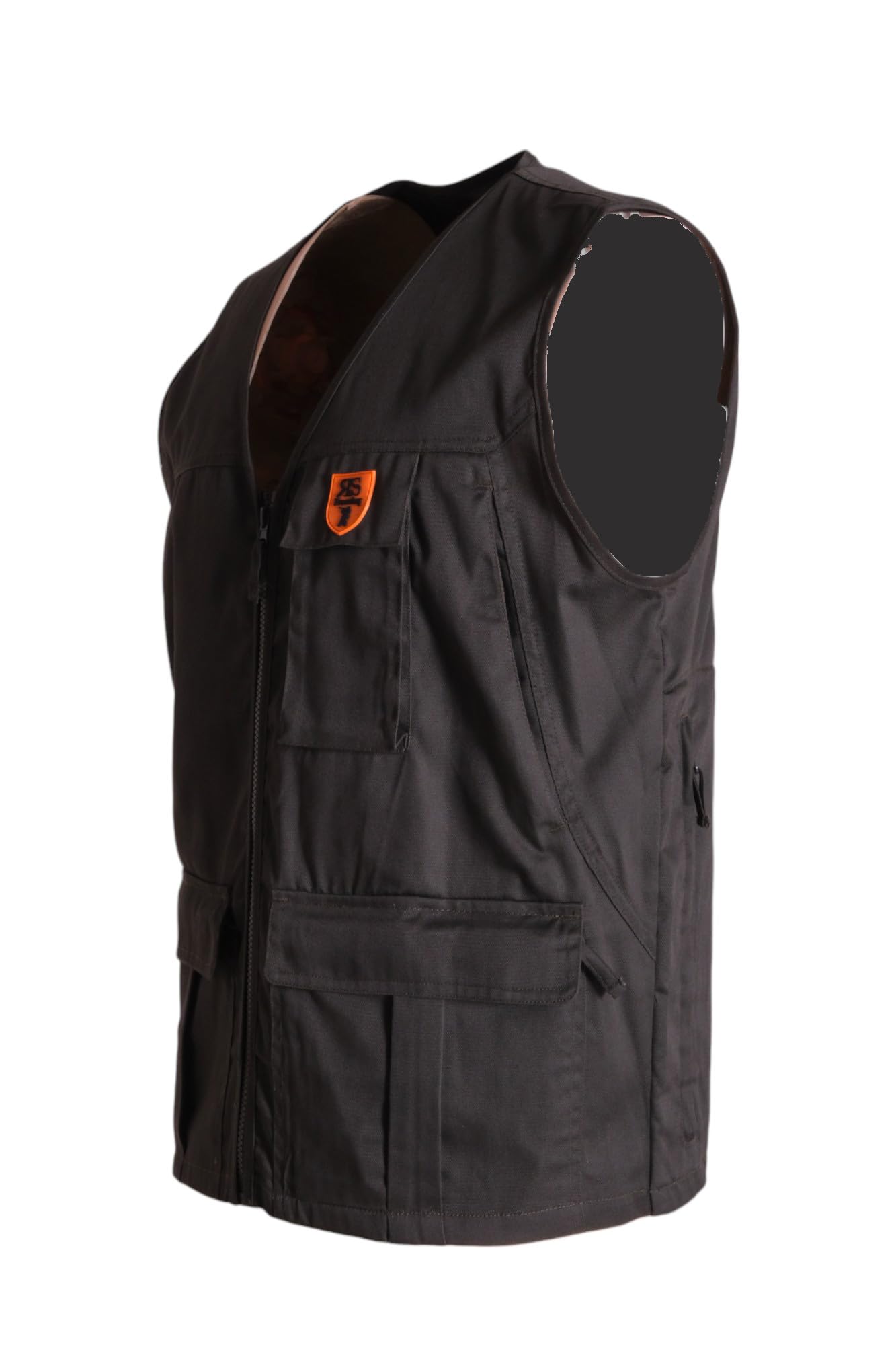 fratelliditalia.org Gilet smanicato caccia uomo tasche carniere verde abbigliamento sportivo