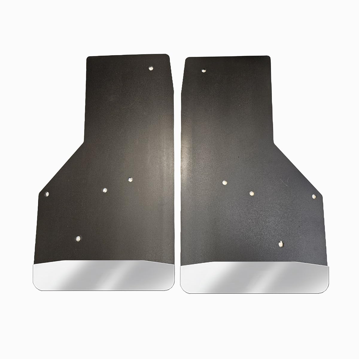 No Drill, Specific Design Front Mud Flaps for The 20+ Chevrolet 2500/3500 Pickups with Stainless Steel Weights Pre-Installed; 14" W x 24" H