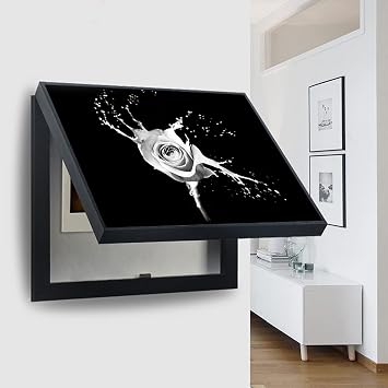 Electrical Panel Cover Decorative, Electric Box Cover Horizontal Light Meter Cover Modern Decorative Pictures Detachable Creative Simple Cover Counters,A Color A