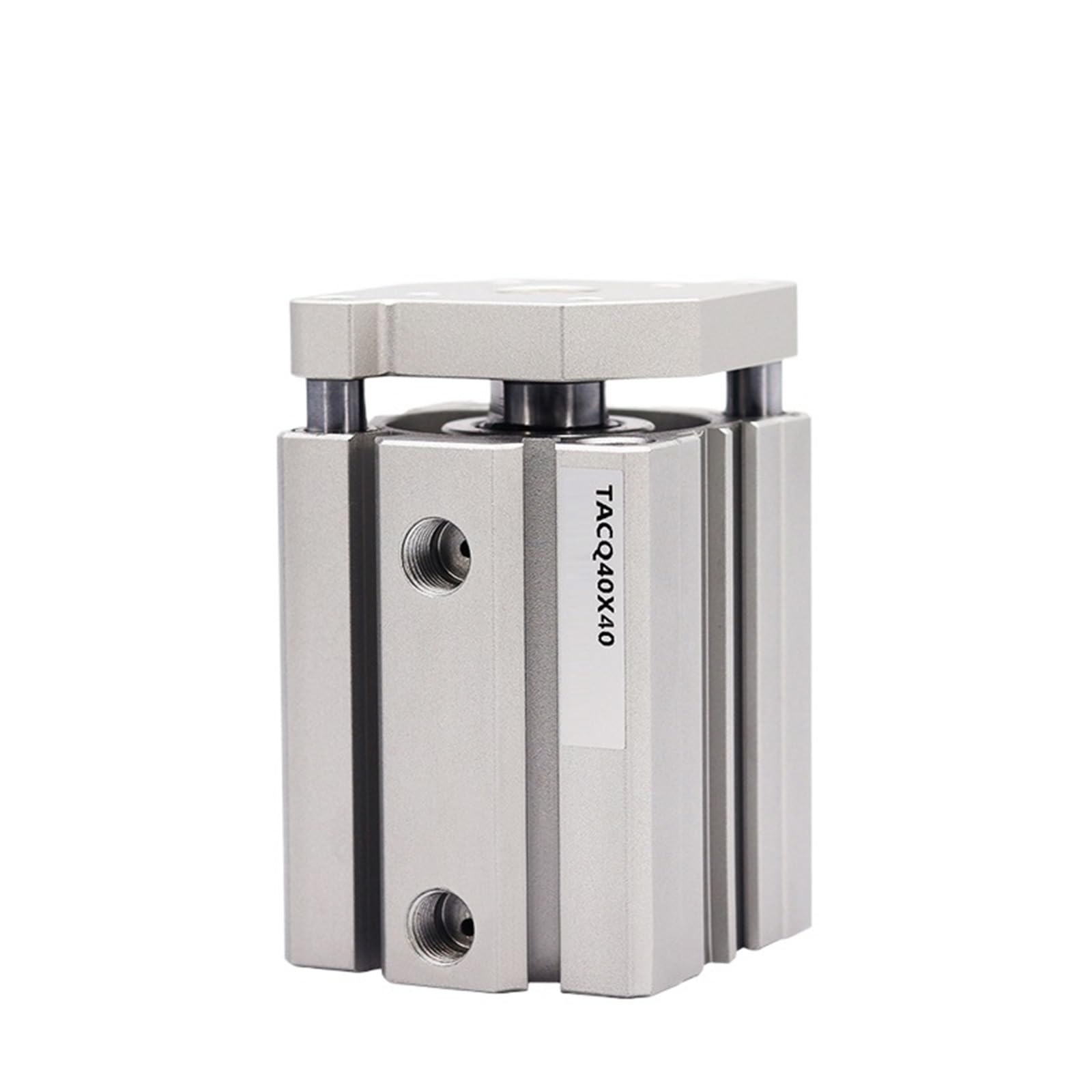 Vérin pneumatique mince TACQ32 anti-rotation à trois tiges pour guidage stable