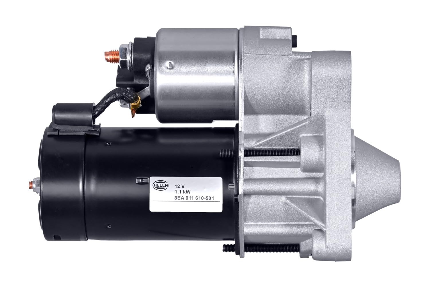 HELLA 8EA 011 610-501 Motor de arranque - 12V - 1.1kW