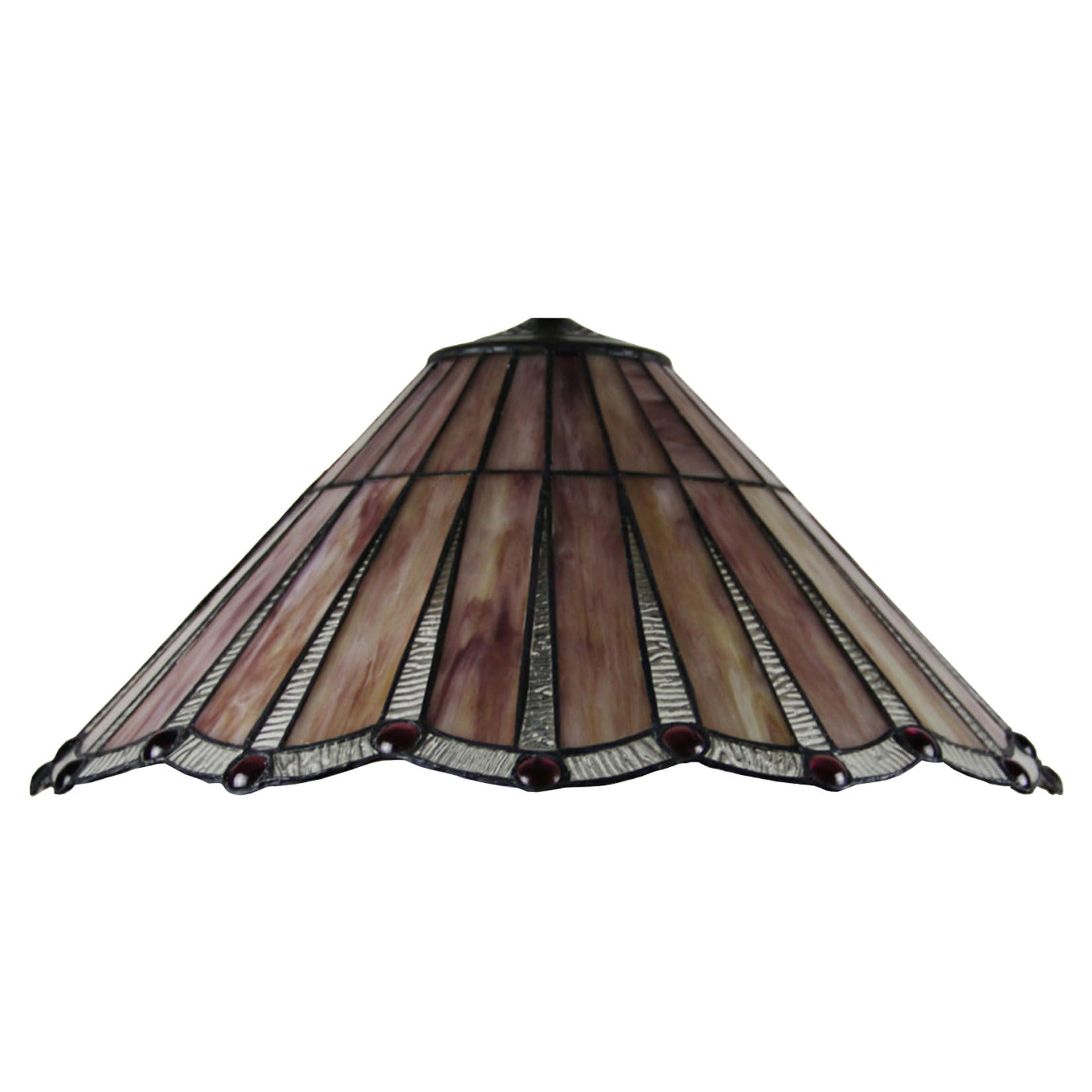 SaryEdge Tiffany Lampshades Replacement Only W20H9 Inch Stained Glass Rose Wisteria Lamp Shade Home Office Decoration Light Cover for Floor Lamps Table Lamps Pendant Hanging Li，，Mission