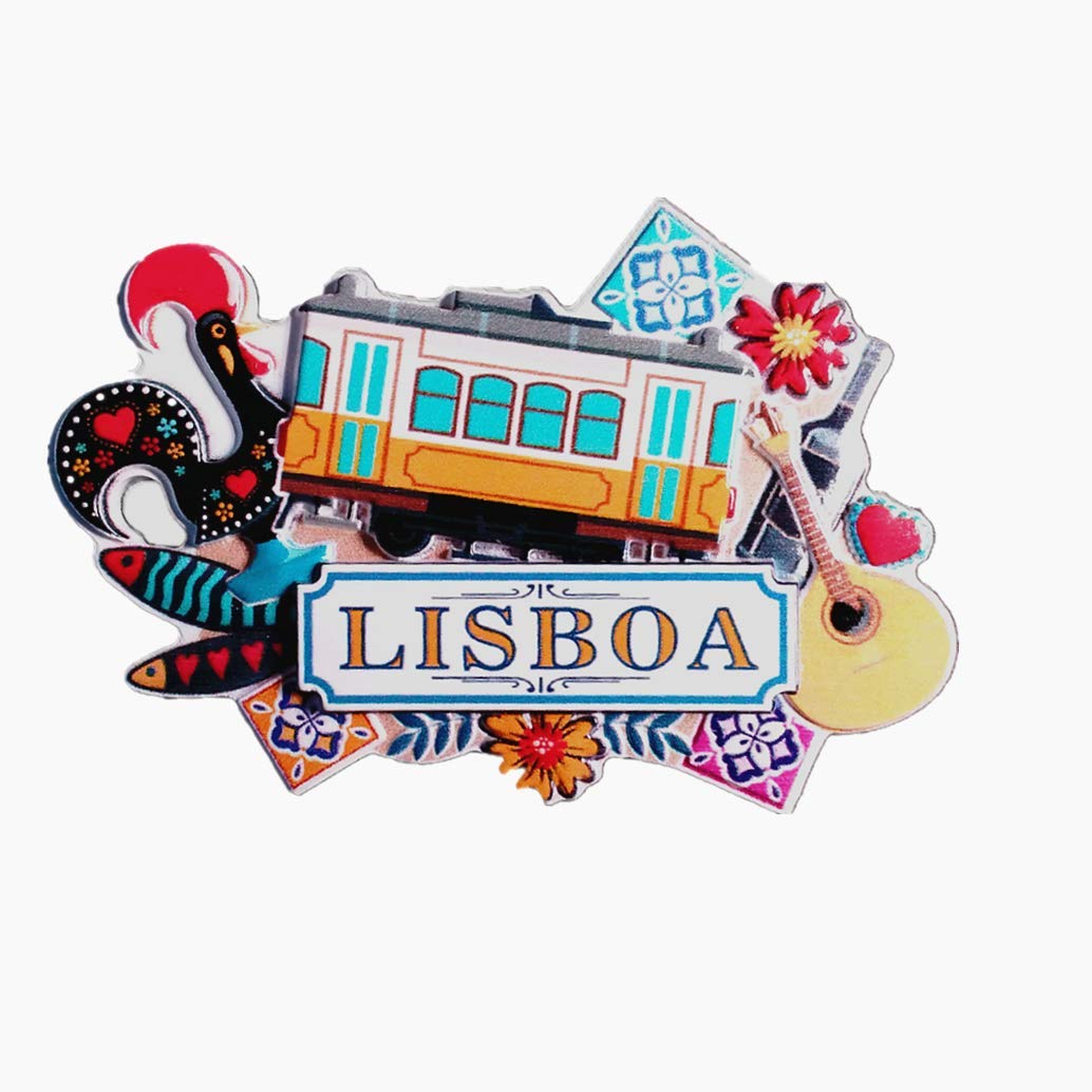 3D Lisbon Portugal Fridge Magnet Travel Souvenir Gift Home Kitchen Decoration Lisboa Refrigerator Magnetic Sticker Magnet Collection