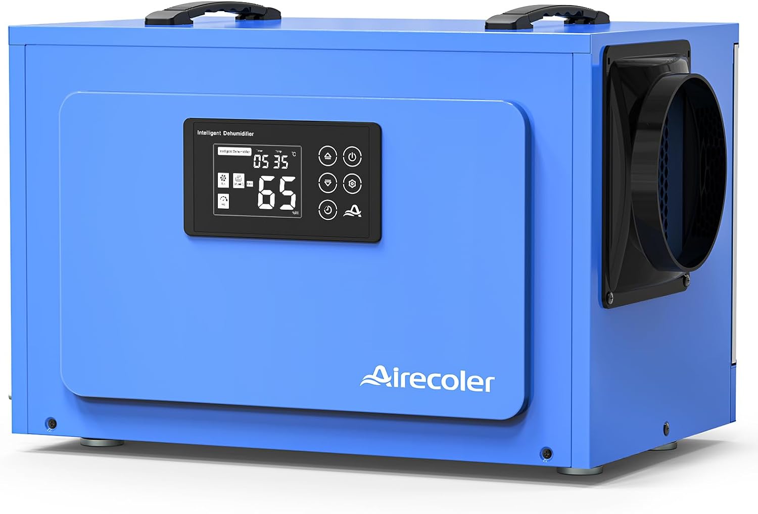 60L Dehumidifier for Crawling Room and Basement with Drain Hose Industrial Grade Water Damage Rehabilitation Automatic Defrost Memory Start