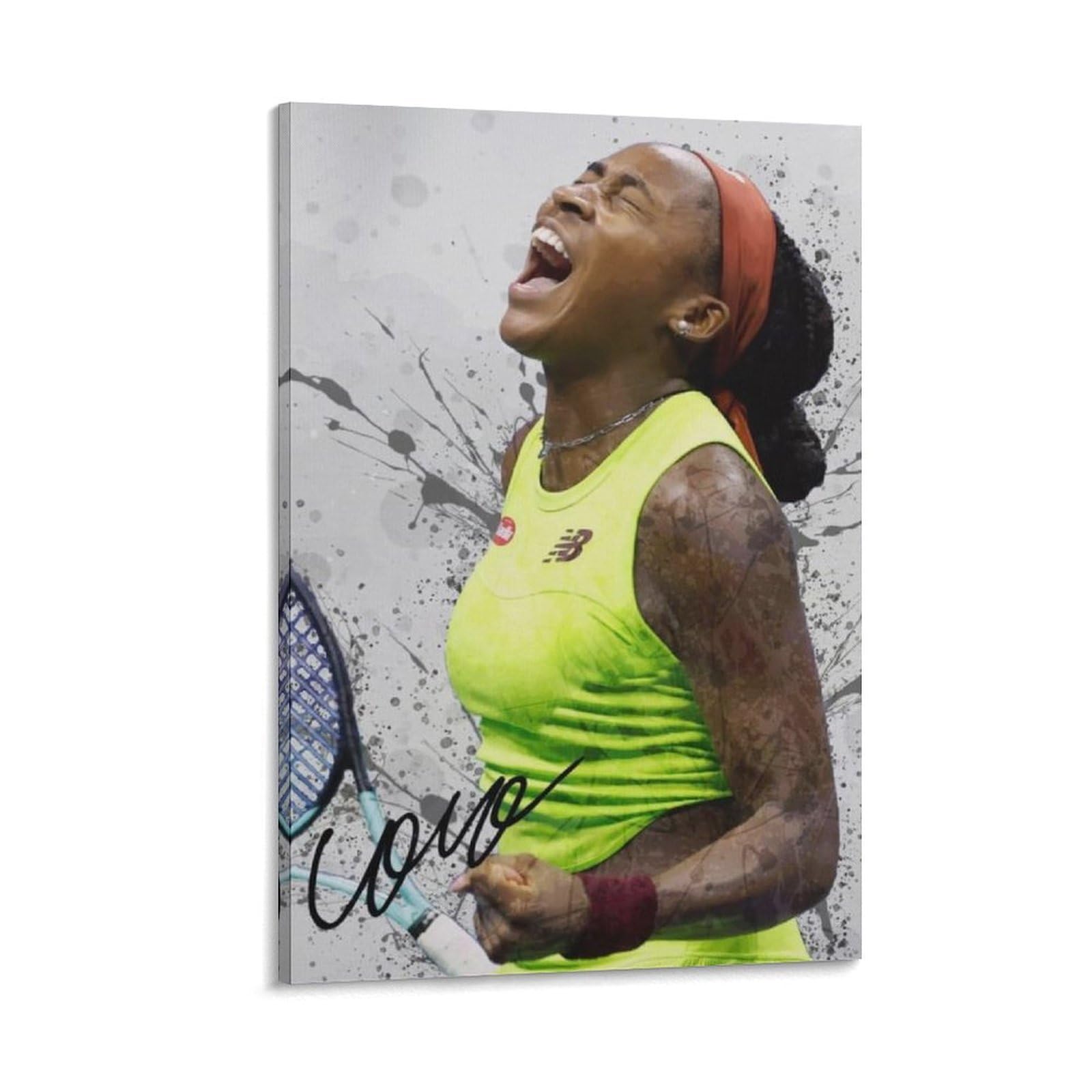 FCOIN Coco Gauff Canvas Poster Poster Painting Canvas Wall Art Living Room Posters Painting 16x24inch(40x60cm)
