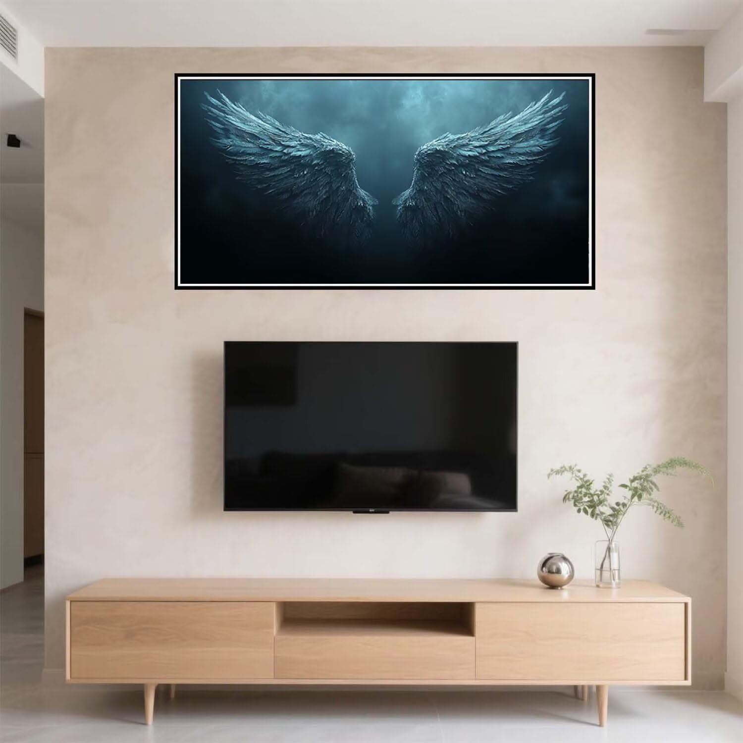 Malen Nach Zahlen Engel Flügel, Malen Nach Zahlen Kinder, DIY Set Erwachsene Großes XXL, Handgemalt Ölgemälde Leinwand Kit Basteln Erwachsene, Home Deko, Weihnachten, Frauen Geschenk 60x120cm w-838