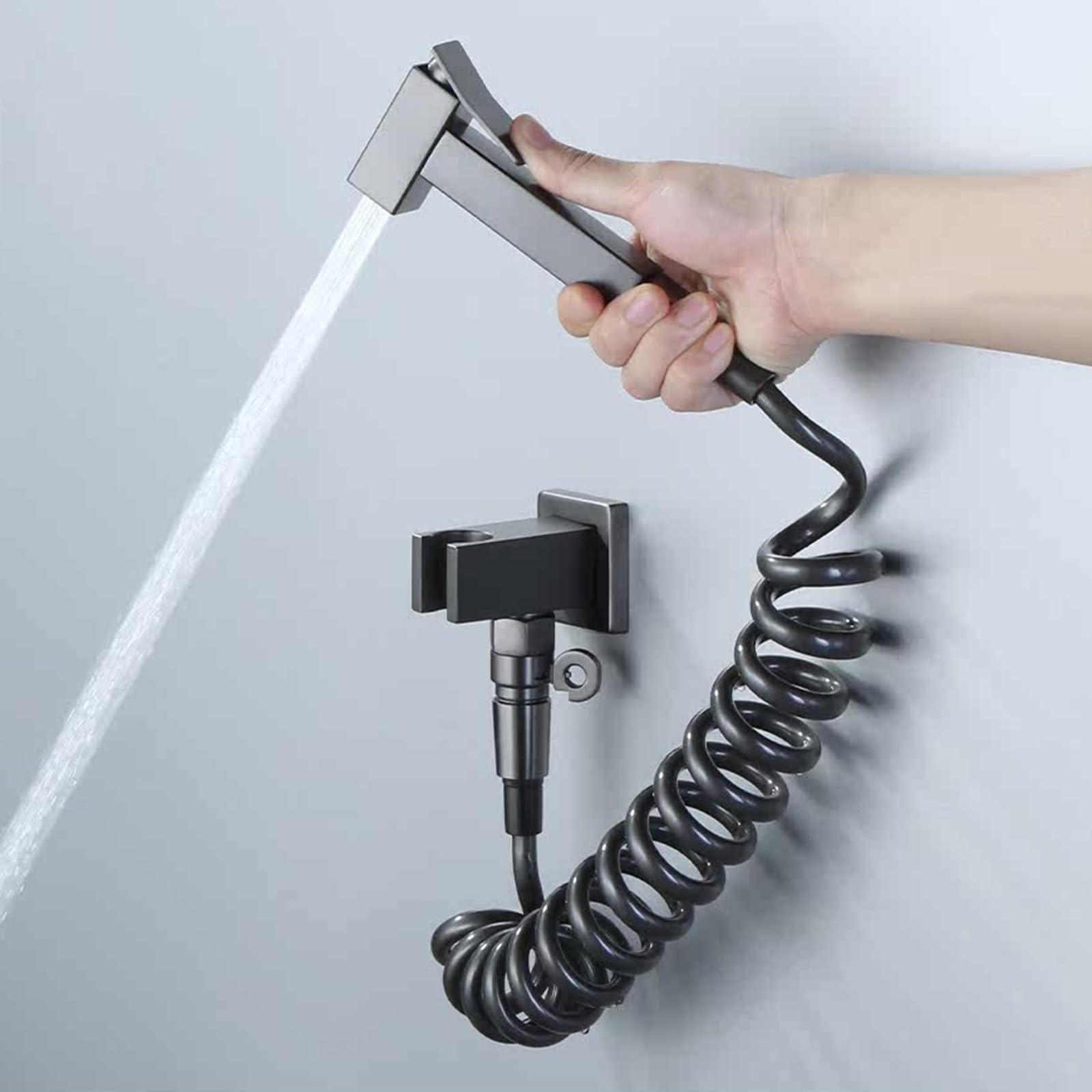 Bidet Wc naścienny zestaw prysznicowy z mosiądzu z wężem do czyszczenia łazienki, zwierzęta domowe