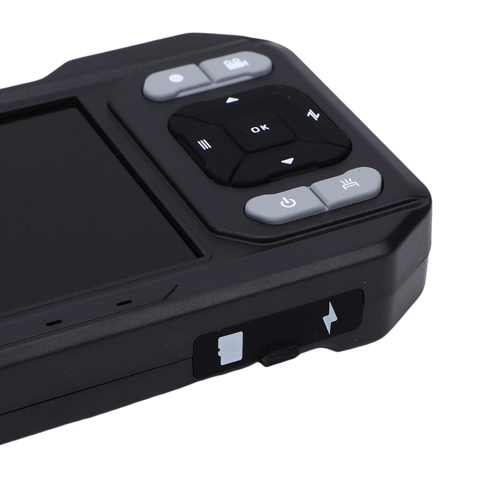 ASHATA Microscopio de Fibra óptica, Sonda de Vídeo de Alta Definición 400X para Detección de Caras de Extremo de Fibra, Pantalla LED de 4,5", Diseño Fácil de Usar