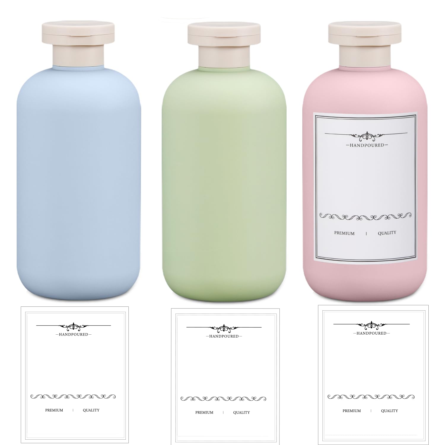 Photo 1 of UMETASS 3 PACK Travel Shampoo Bottle, Empty Plastic Squeeze Bottles 6.8oz with Flip Cap, Lotion Container for Toiletries Travel Size Shampoo and Conditioner