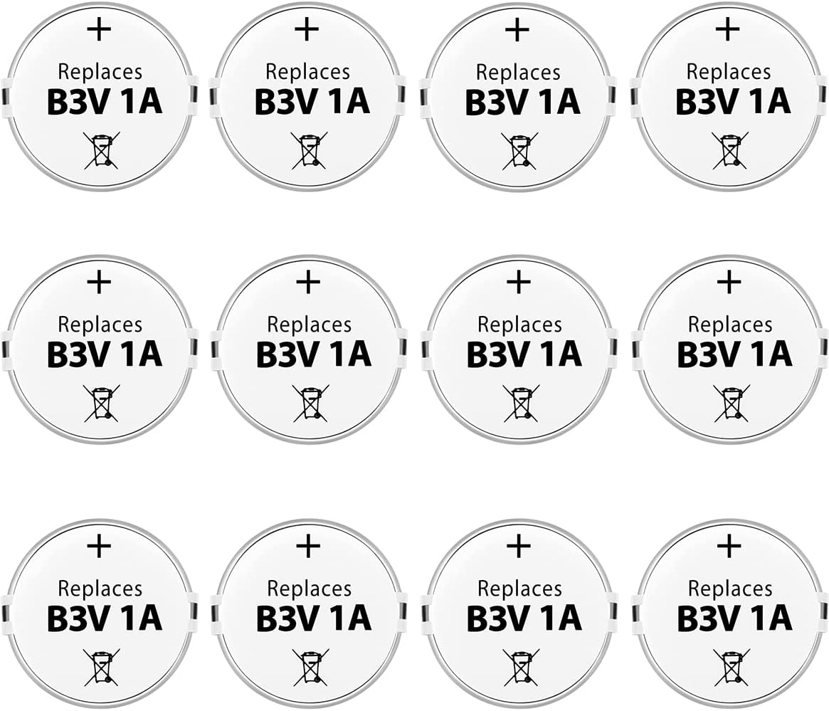 B3V Replacement Battery High Capacity Compatible with High Tech Electronic Collars of MS-4 and MS-5 Pack of 12