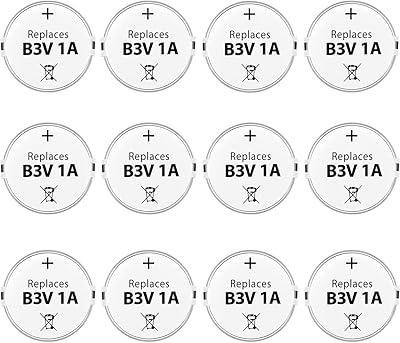 B3V 1A Replacement Battery High Capacity Compatible with High Tech Electronic Collars of MS-4 and MS-5 Pack of 12