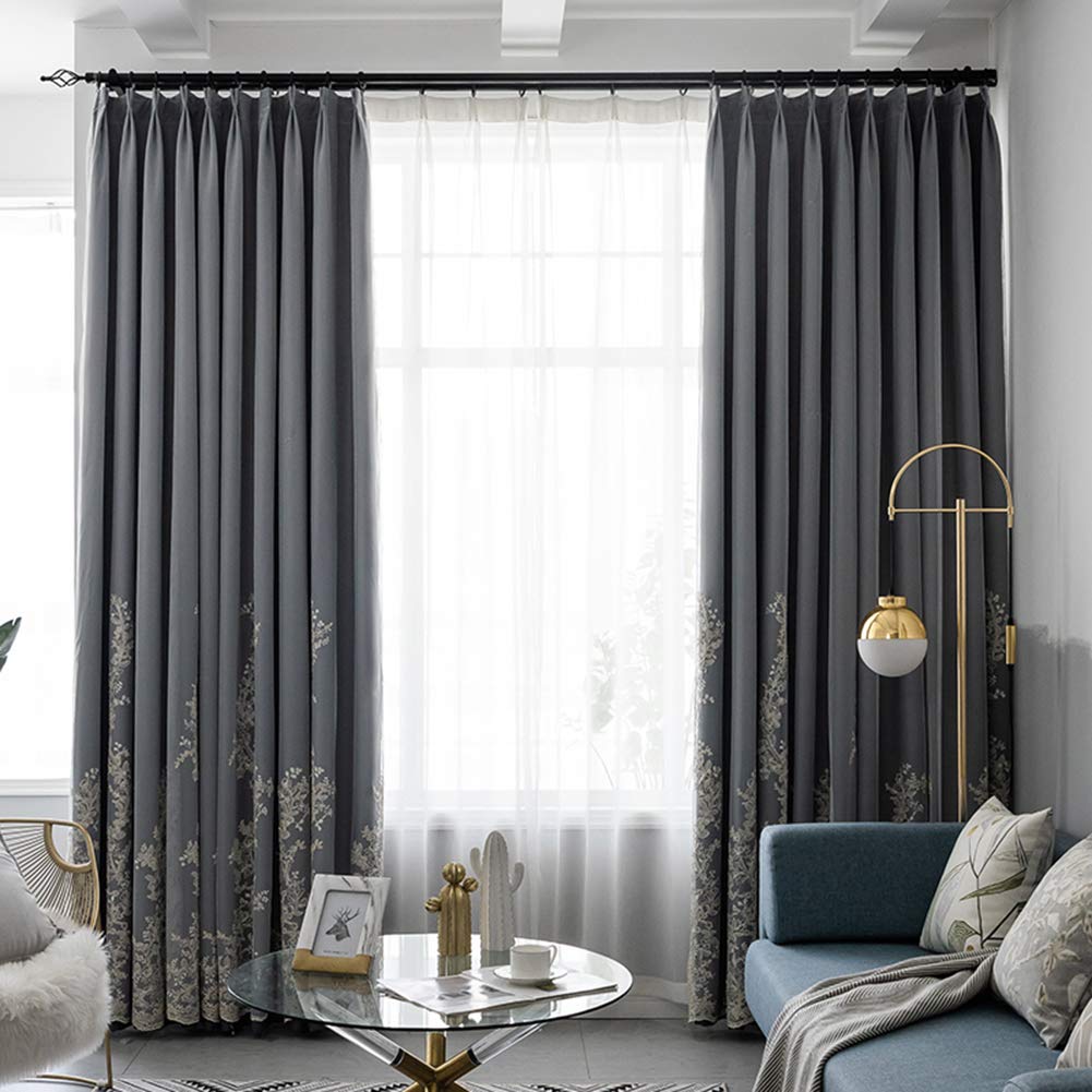 Rideau occultant pour chambre de fille et salon cosy en dentelle