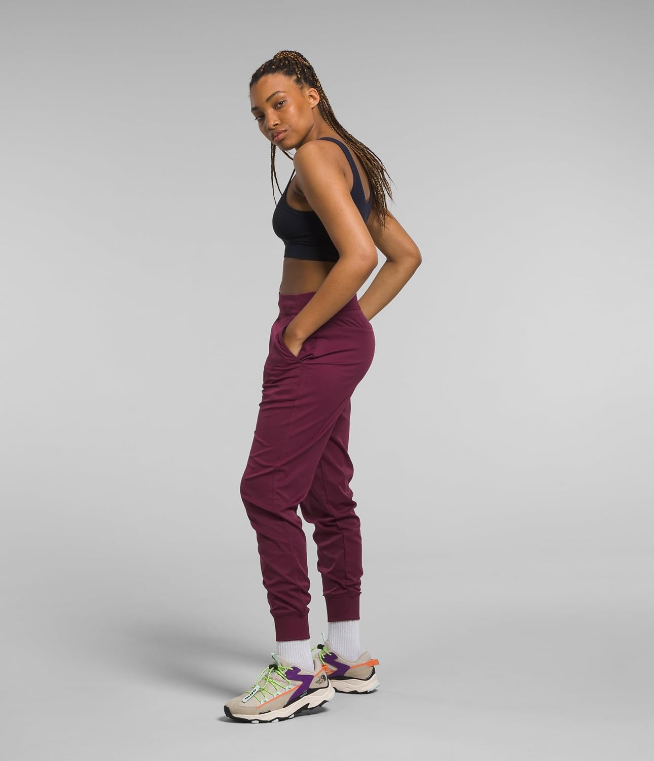 THE NORTH FACE Women's Aphrodite Jogger (Standard and Plus Size), Boysenberry, XX-Large Regular - Image 3
