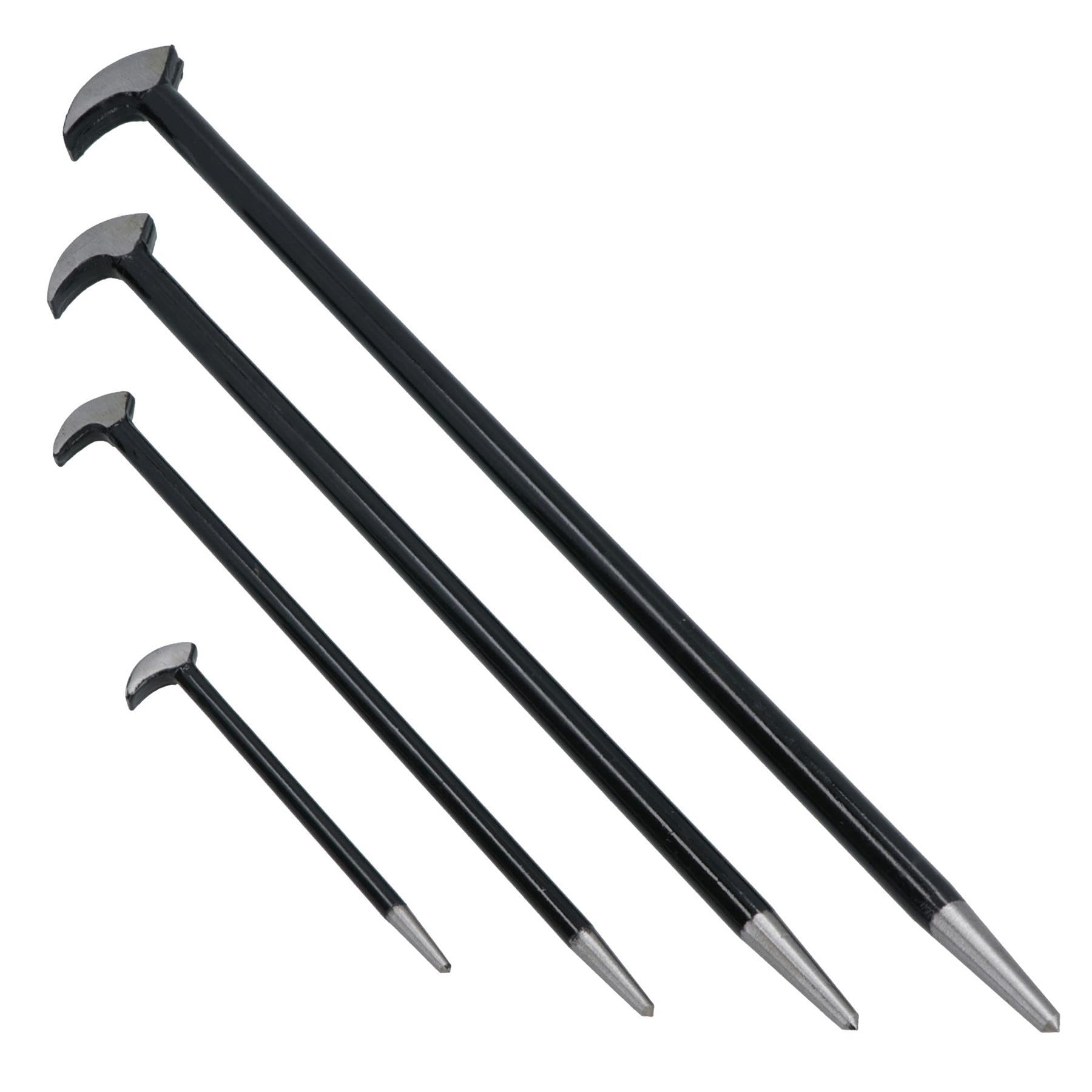 AB Tools 4Pc Solid Steel Heel / Pry Bar / Crow Bar Wrecking Knuckle Set from B&Q