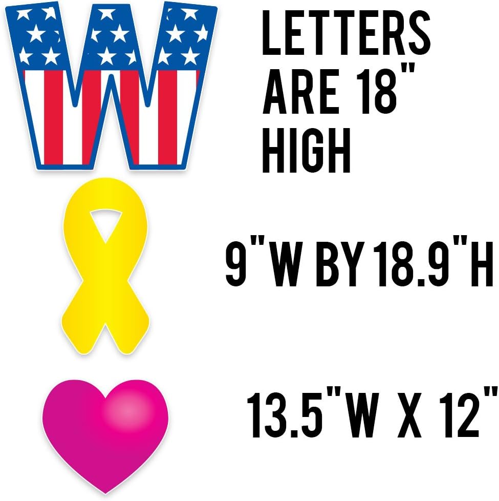 VictoryStore Yard Sign Outdoor Lawn Decorations: Welcome Home Letters Yard Card, Set of 13 with Stakes