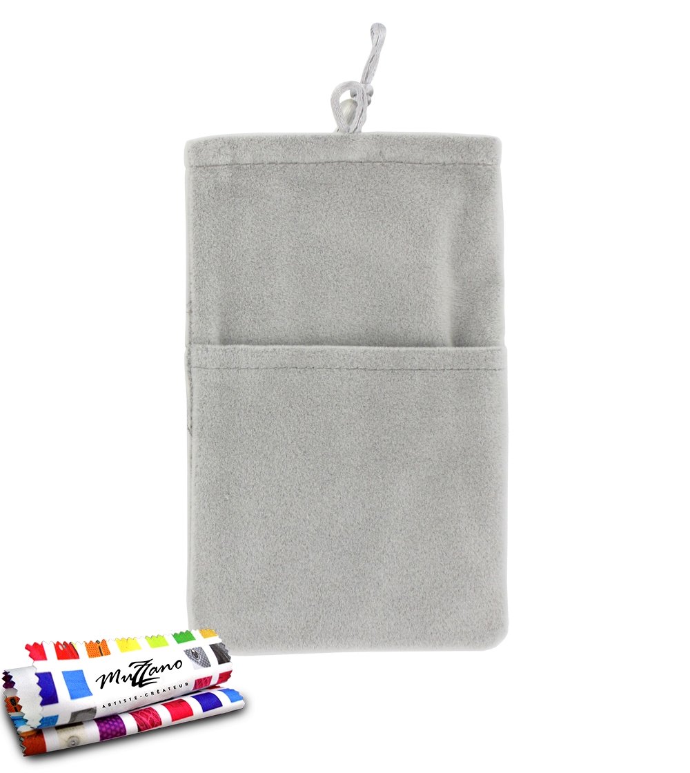 MUZZANO Original Cocoon Pouch for LG Optimus L7 - Mouse Grey