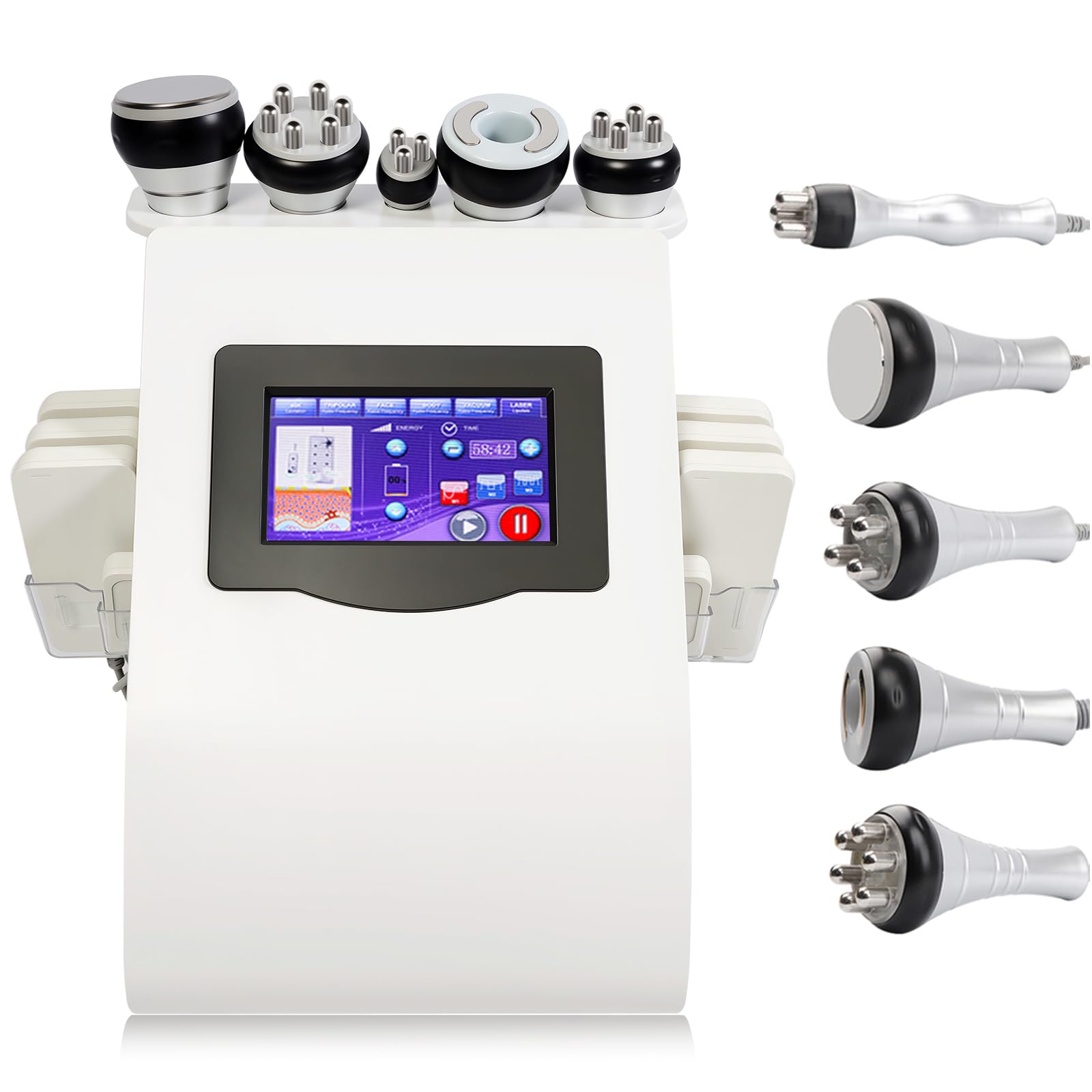 Máquina de pérdida de peso 5 en 1, cavitación 40 K, dispositivo multipolar de radiofrecuencia, quema grasa, cuidado de la piel para salón de belleza, spa, hogar