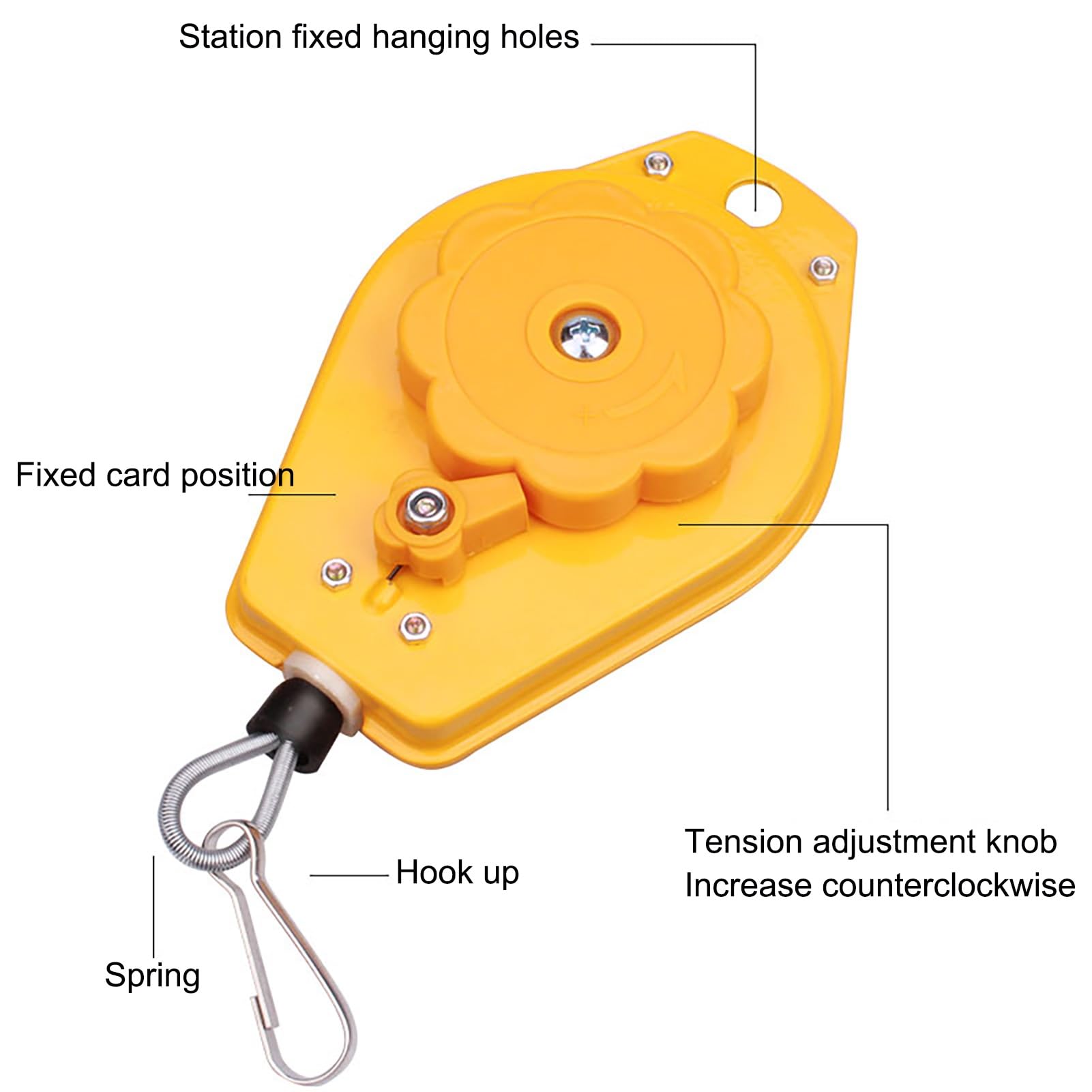 Équilibreur à Ressort, équilibreur à Ressort rétractable, Support d'outil, équipement de Suspension, Support d'outil rétractable, Longueur de 1,3 m, équilibreur d'outils, pour(0,5-1,5 kg