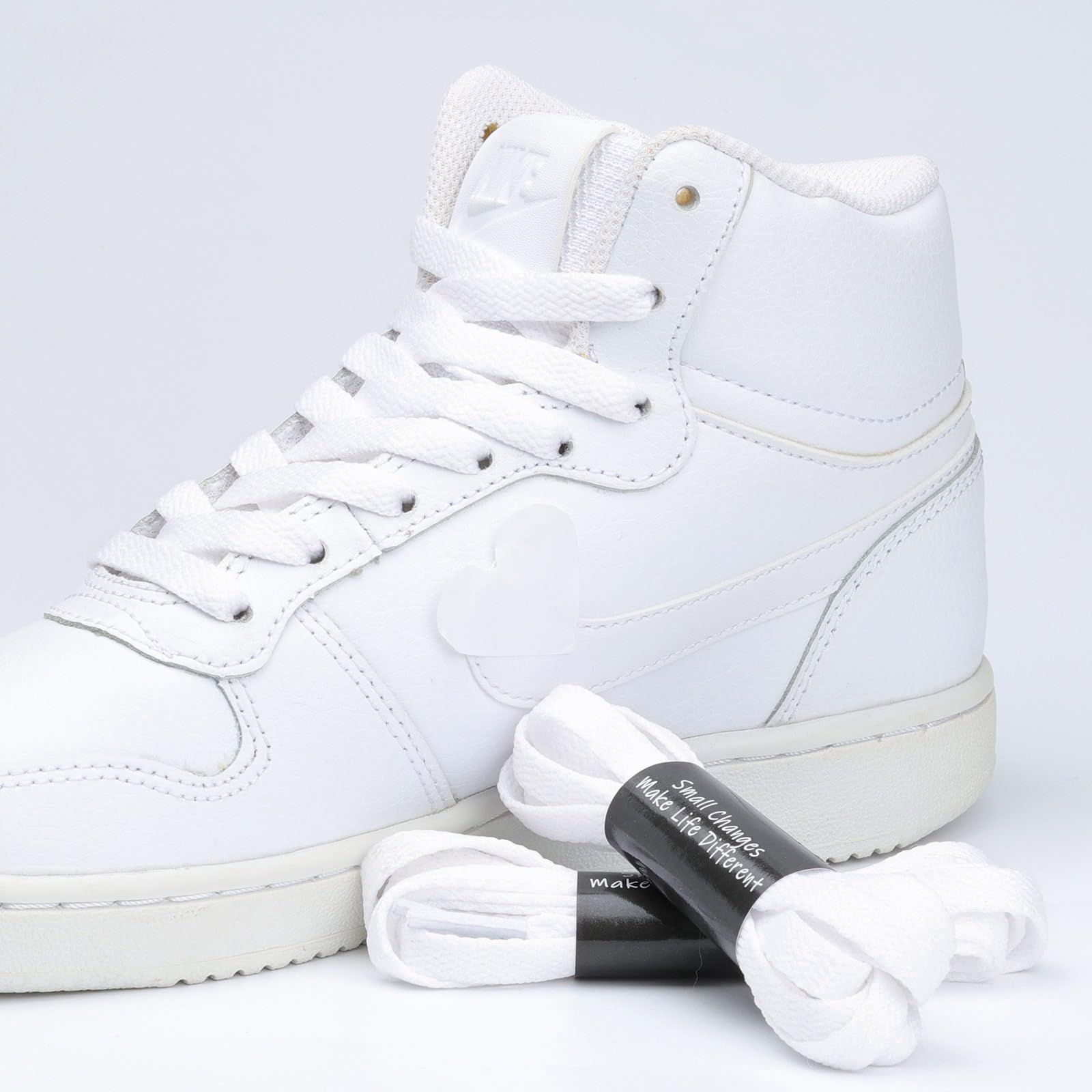 Stepace 2 Paar Flache Schnürsenkel, 8 mm Breite Premium Ersatz Schuhbänder für Turnschuhe, Sport, Freizeitschuhe - 3