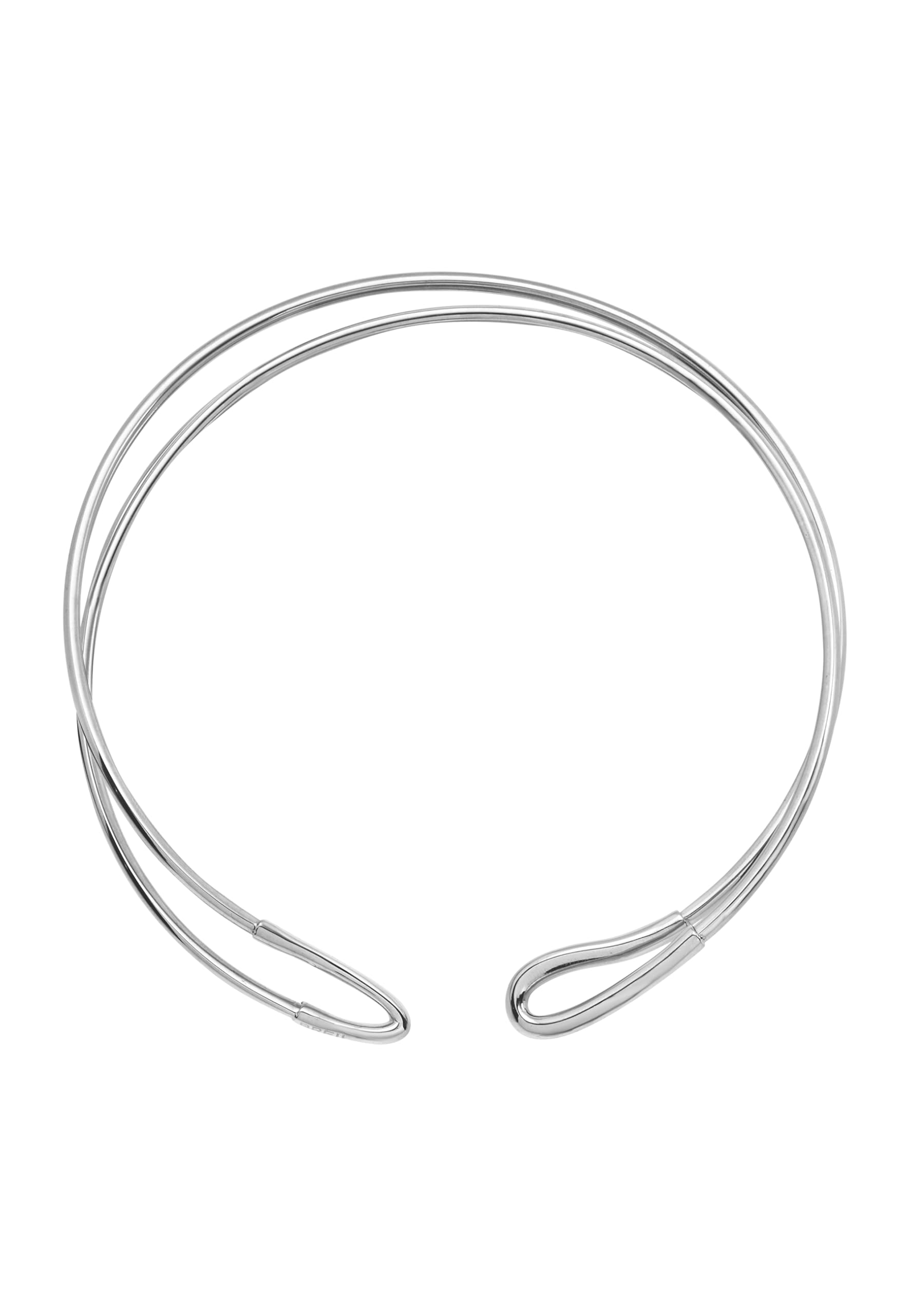 Breil, Collezione Lightline, Collana Donna Rigida, in Acciaio Armonico Lucido, Effetto Luminoso, Taglia Unica, Idea Regalo Donna