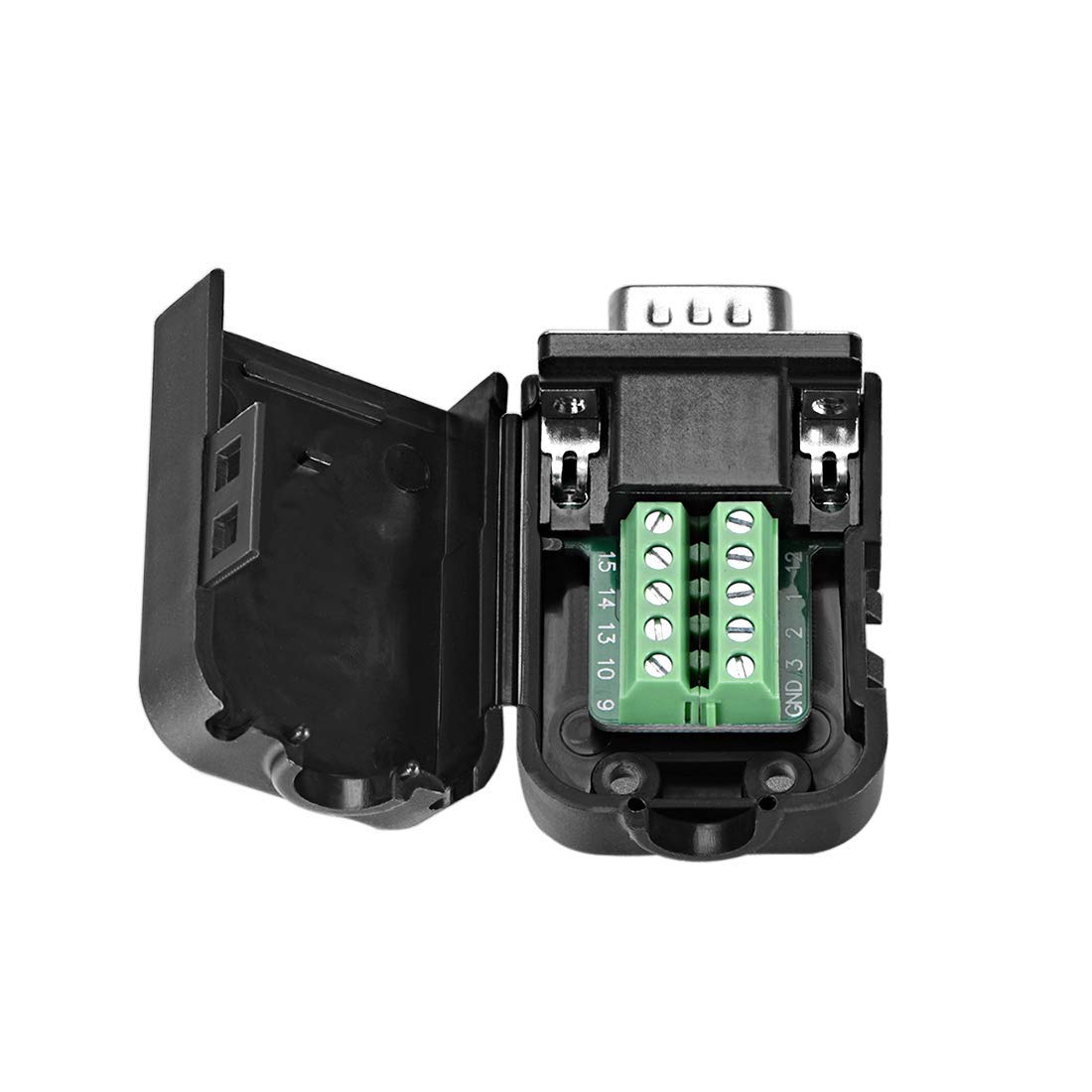 Amazon.co.jp: D-sub DB15ブレイクアウトボードコネクタ、ケース15ピン