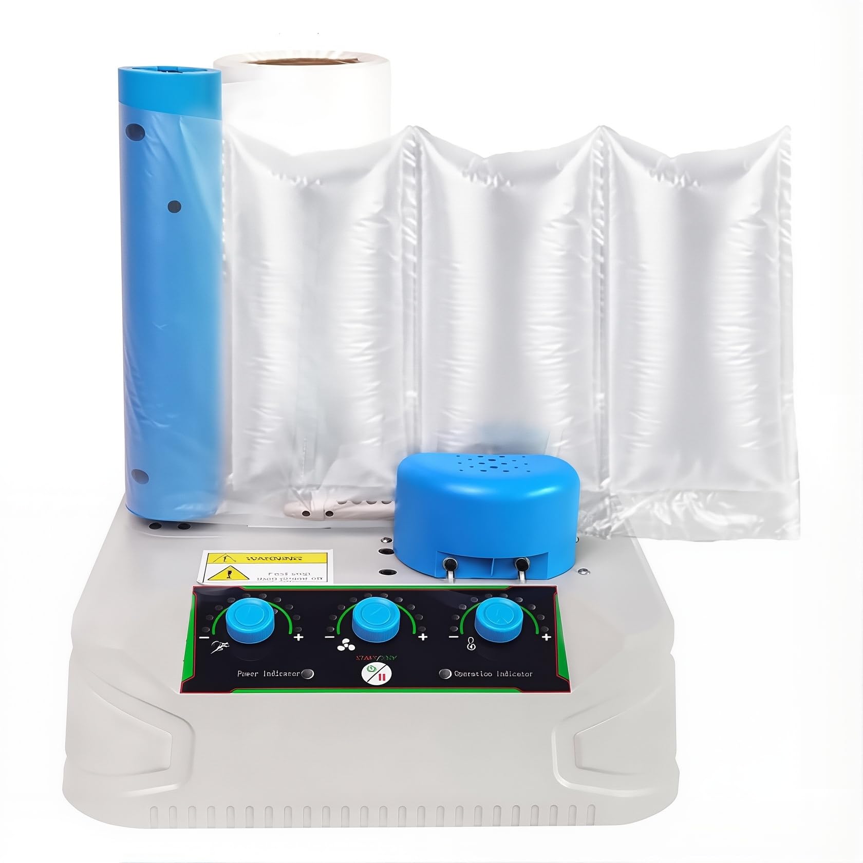 Tragbare Luftkissenmaschine, Luftkissenhersteller für Verpackung mit 5-10M/min Geschwindigkeit, Heißsiegelung Mini Inflator für Versand, Verpackung, Schutz Produkt