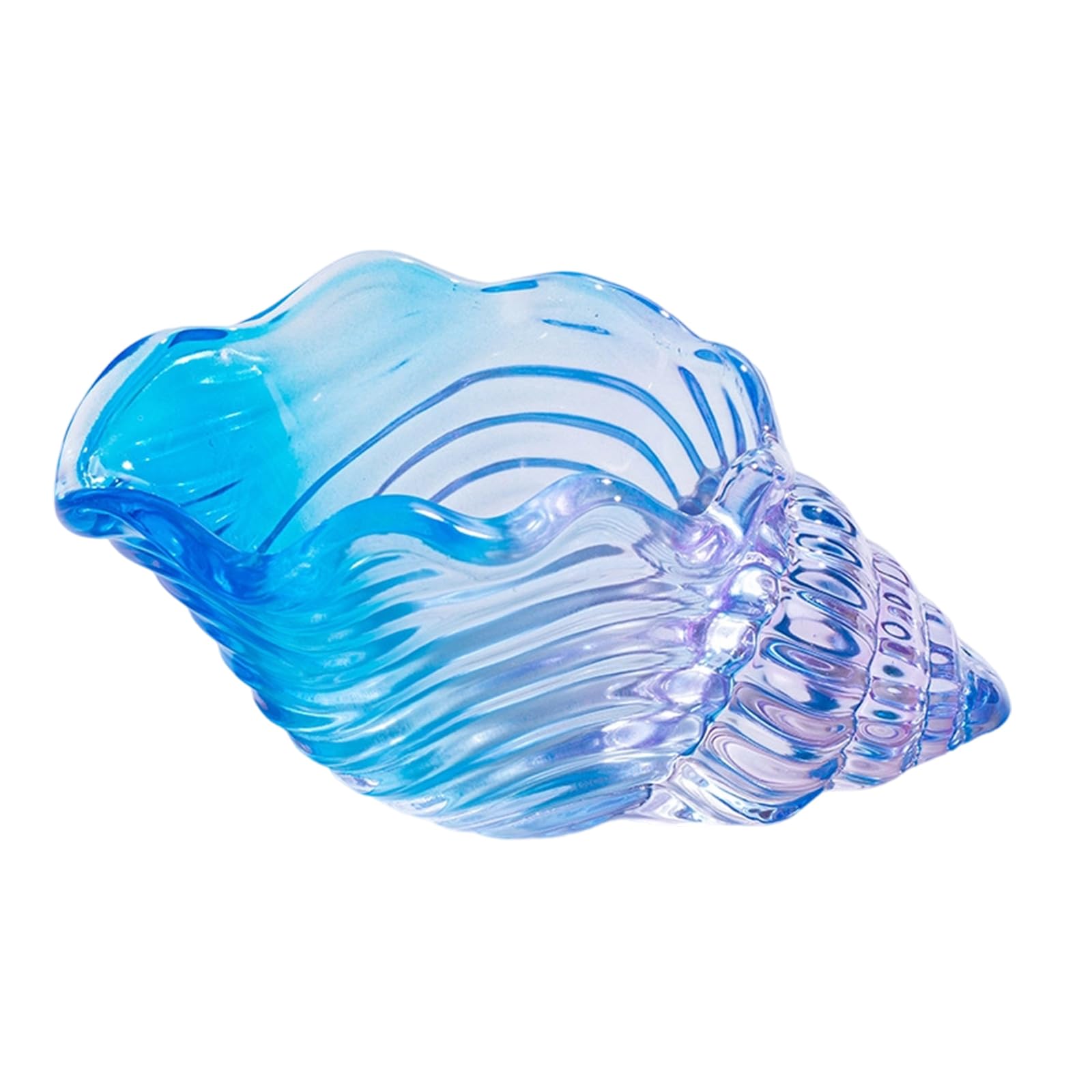 Ljhnba D Multihue Glass Conch Figurine Beautiful Coastal Theme Design For Windowsill Arrangement An Gitfing Glass Sculpture