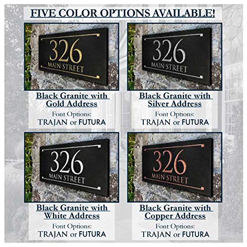 Stone Address Plaque With Engraved Numbers. Address Sign Made From Solid, Real Stone. #TOP1