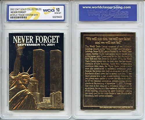 Amazon.com: Trade Center 9/11 First Anniversary 2002 Gold Card