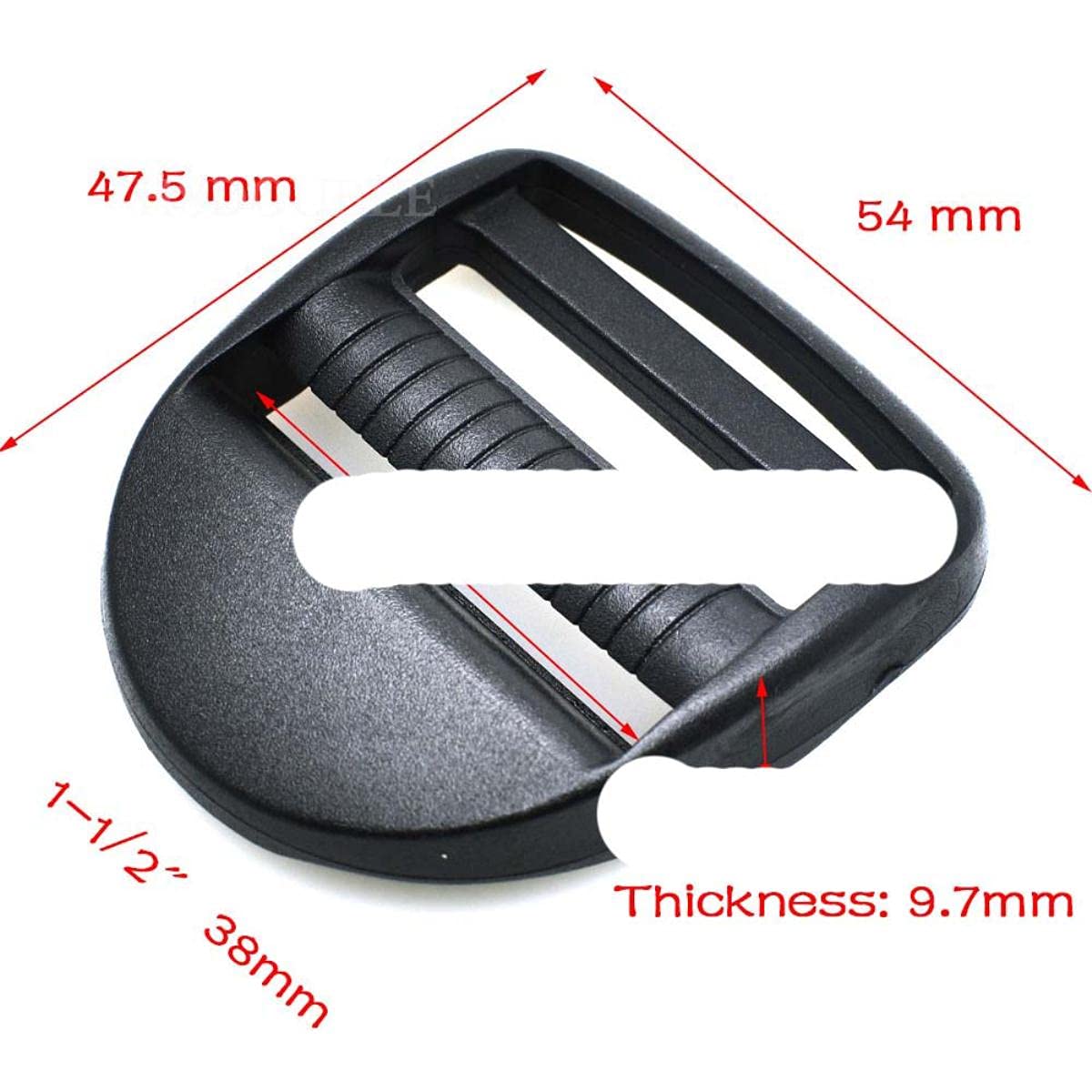 Cerradura de escalera de plástico deslizante hebilla ajustable para mochila táctica correas bolsa piezas Hardware-1000pcs, tamaño de la correa 25mm