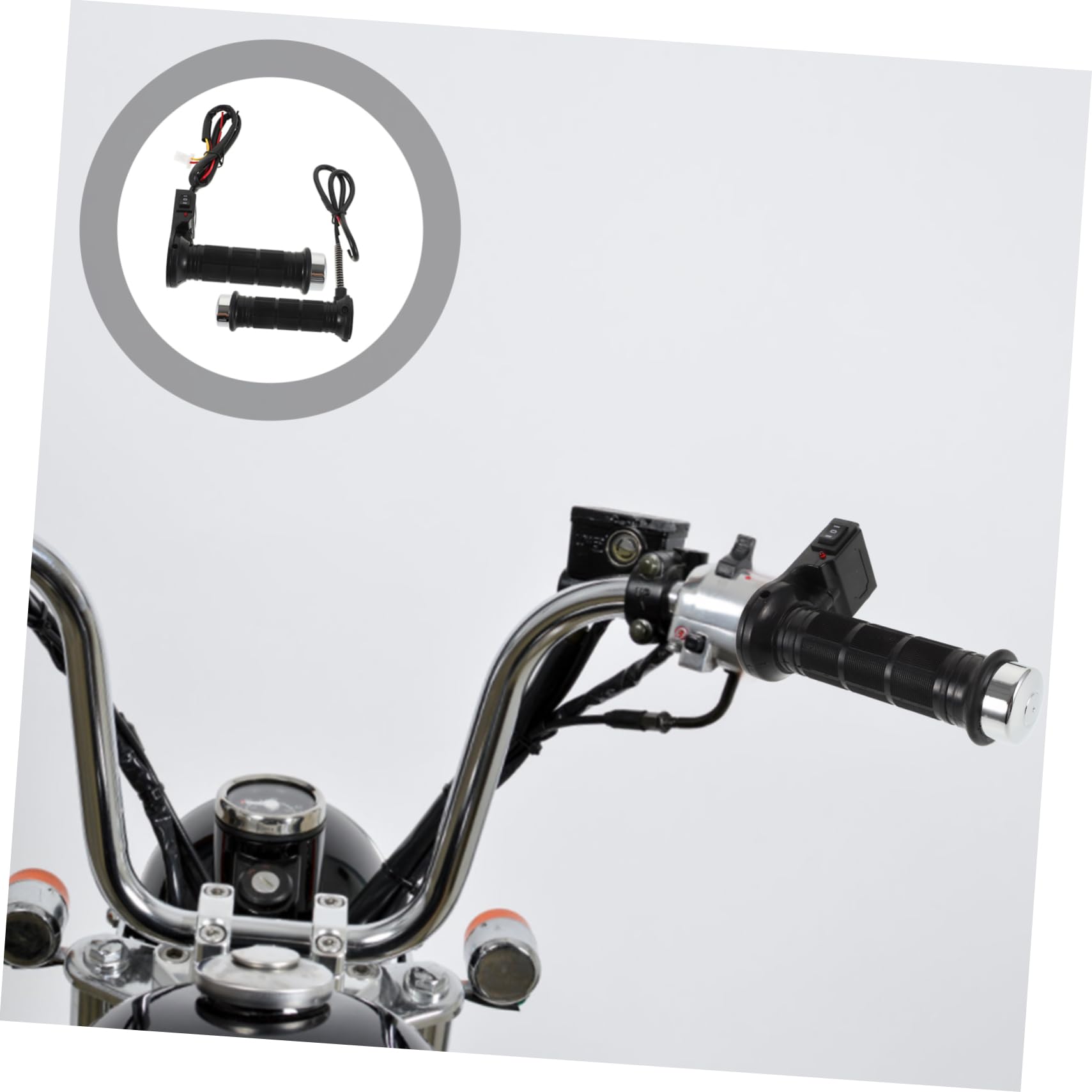 Manopole Riscaldate per Manubrio Elettrico Antivibrazione per Vari Modelli Design Elegante Installazione Facile e Rapida
