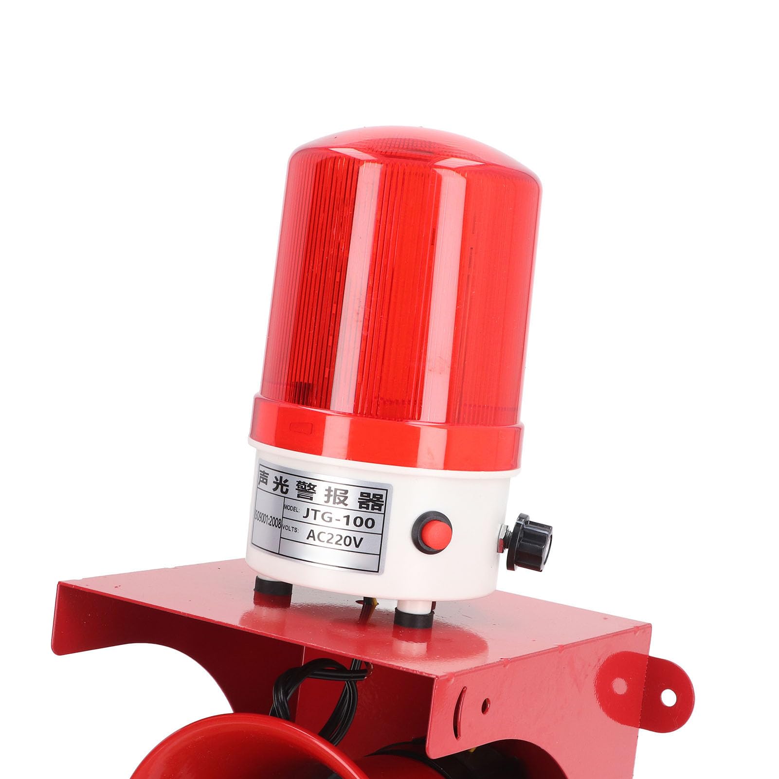 Alarma Visual Audible Sirena de Luz Sonora de Seguridad de Alta Potencia para Escuelas y Fábricas 220 V